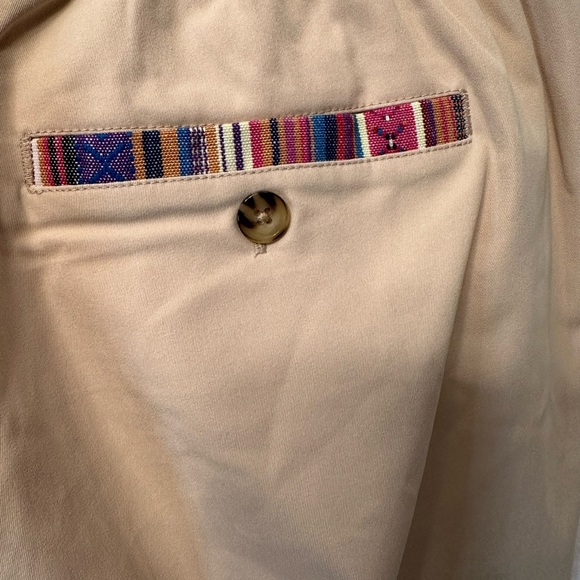 NWT Wowie Men’s Pants Medium Beige Cream Sapien Chino Stretch Drawstring Pull On - Picture 9 of 11